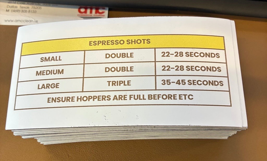 Espresso shots