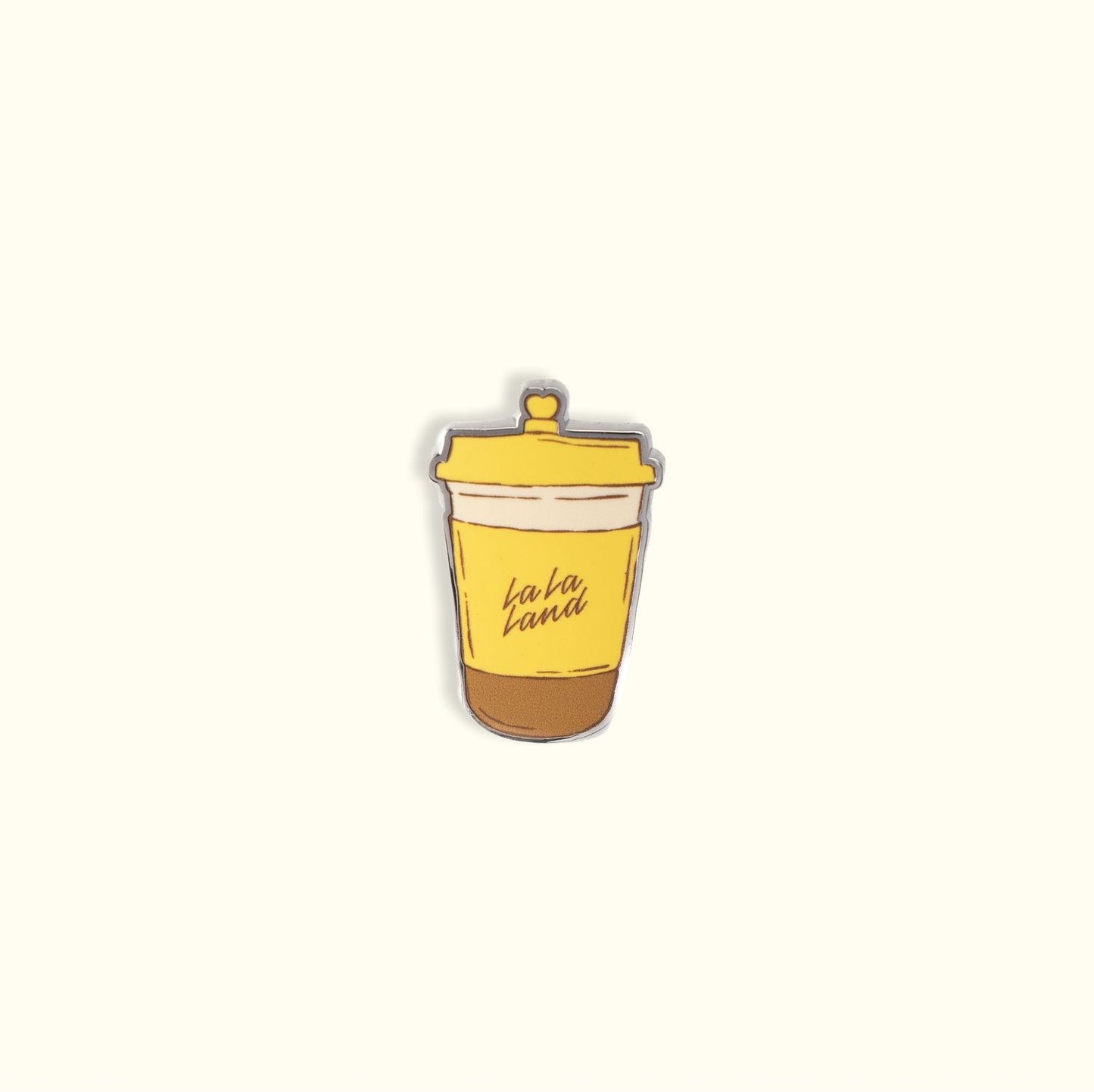 Latte Enamel Pin