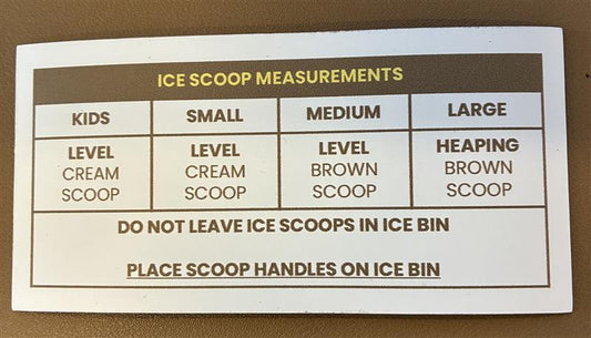 Ice Scoop Measurements