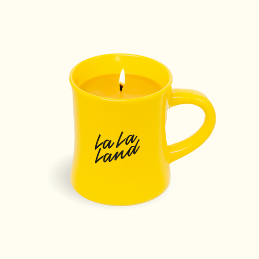 La La Coffee Mug Candle