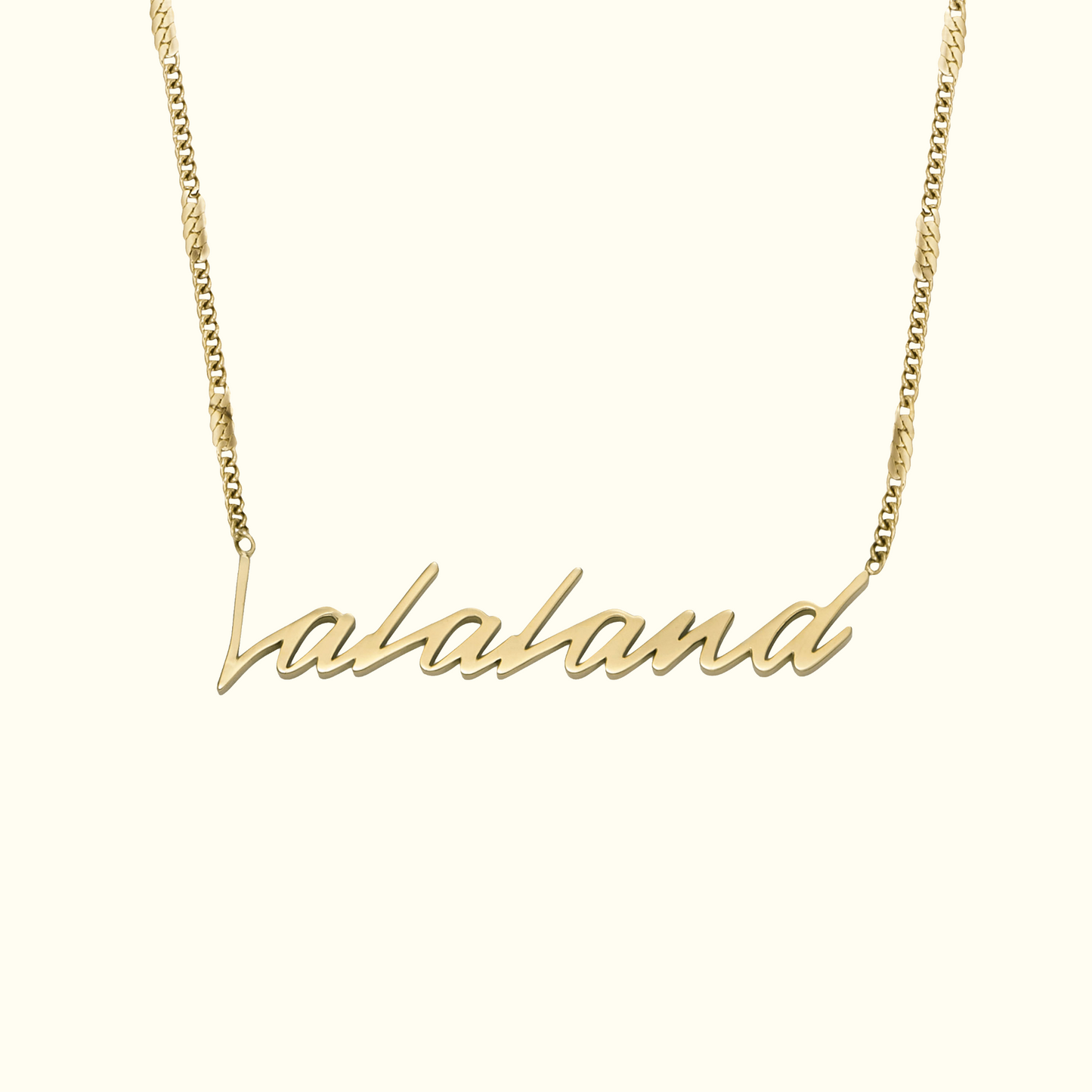 La La Land Gold-Tone Stainless Steel Pendant Necklace