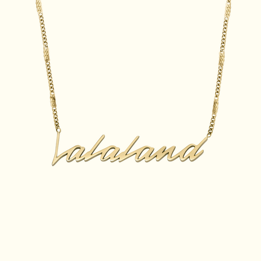 La La Land Gold-Tone Stainless Steel Pendant Necklace