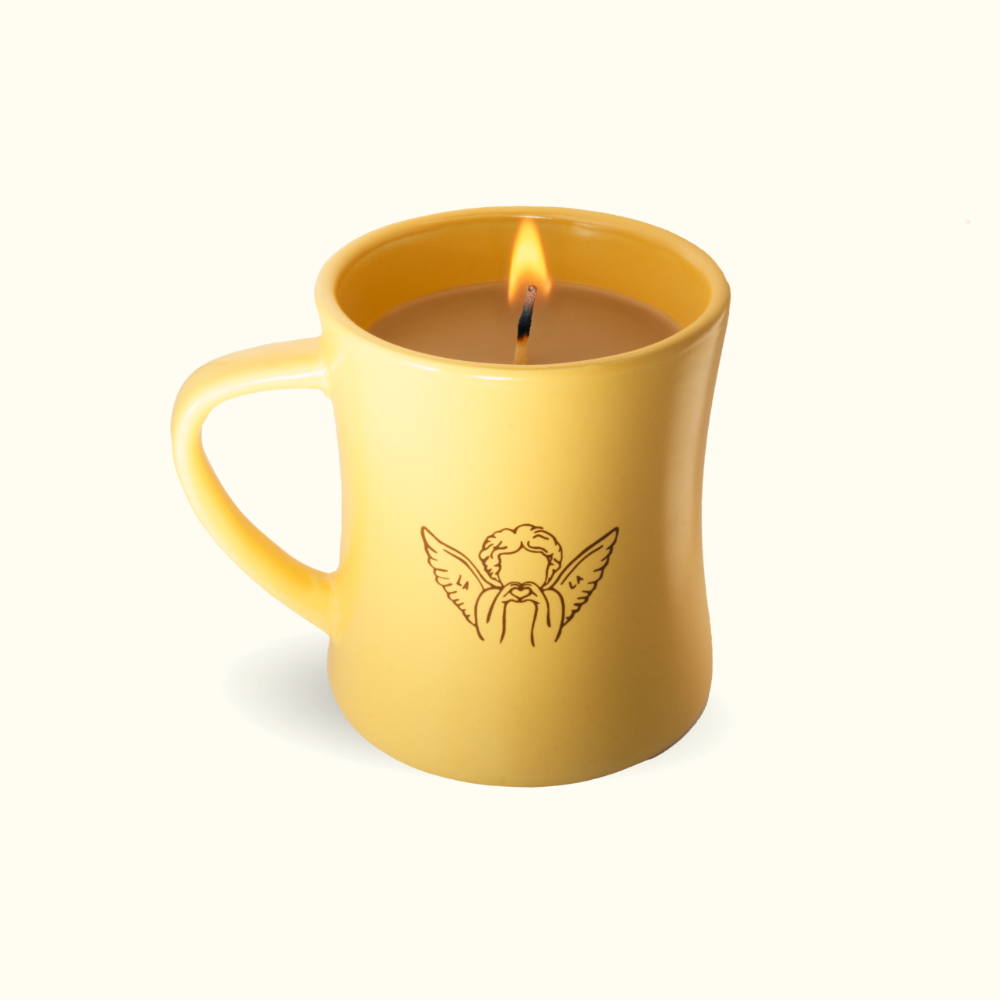 La La Angel Diner Mug Candle