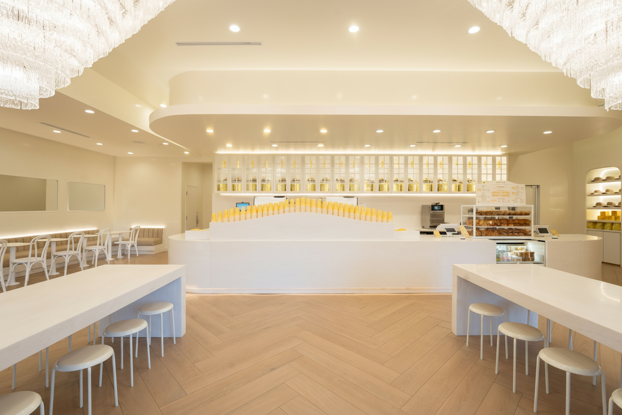 High-quality cafe interior